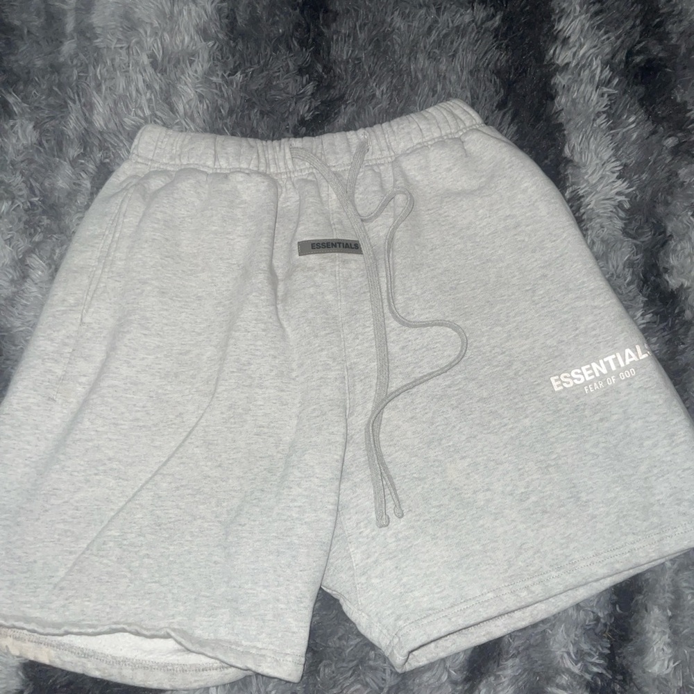 Essentials Light Gray Athletic Men's Shorts